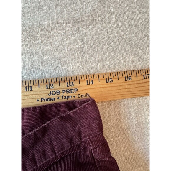 J. Crew Stretch Burgundy‎ Wine Ankle Corduroy Pants Women’s Size 25 - Picture 8 of 11